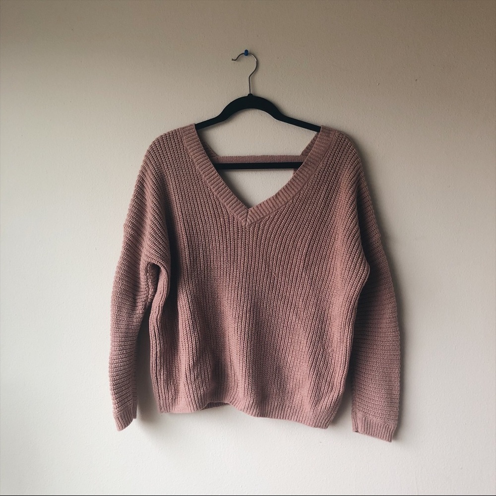 Backless Sweater